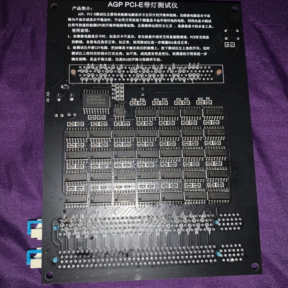 AGP PCI-E X16 -Purpose Display Video Card Checker Tester Card Diagnostic